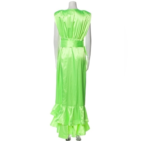 Bronx and Banco Lika Belted Asymmetric Ruffle Dress - Picture 8 of 10